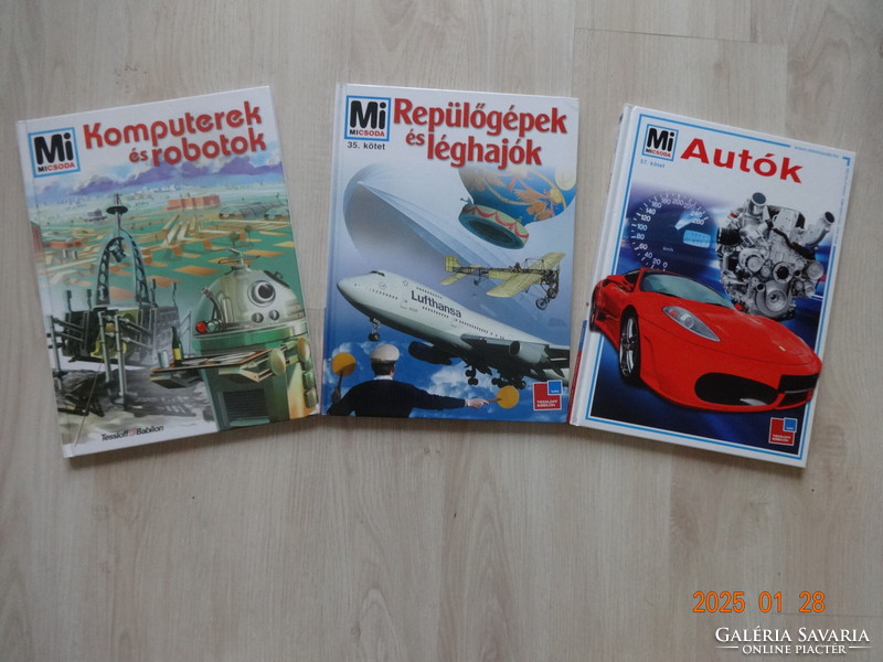 MI MICSODA könyvek: KOMPUTEREK ÉS ROBOTOK - REPÜLŐGÉPEK ​ÉS LÉGHAJÓK - AUTÓK