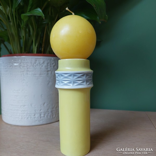 Ritka gyűjtői Kőbányai/ Drasche porcelán gyertyatartó