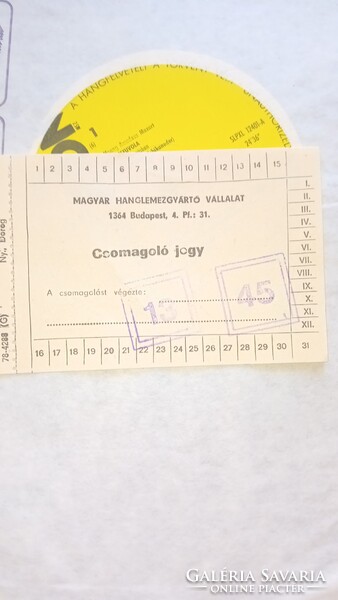 Hanglemez Bach H-mol mise+ Mozart Varázsfuvola