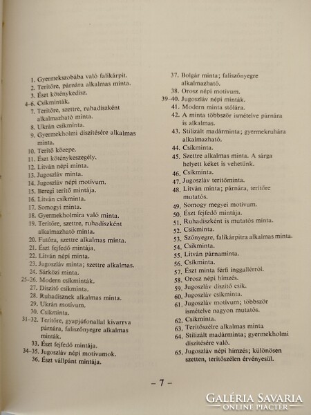 Keresztszemes hímzésminták Paul Ilona Zsille Zsigmondné