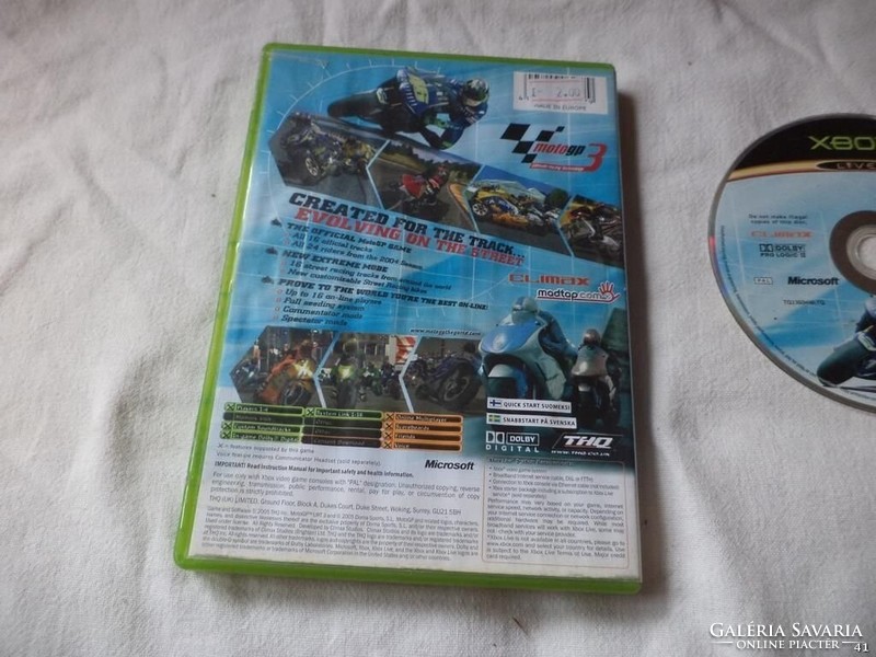 [ABC] Moto GP3 XBOX Classic játék (324)