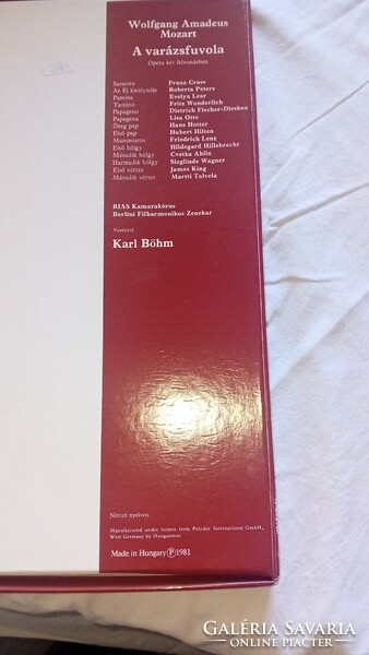 Hanglemez Bach H-mol mise+ Mozart Varázsfuvola