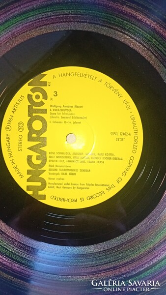 Hanglemez Bach H-mol mise+ Mozart Varázsfuvola