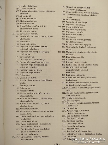 Keresztszemes hímzésminták Paul Ilona Zsille Zsigmondné