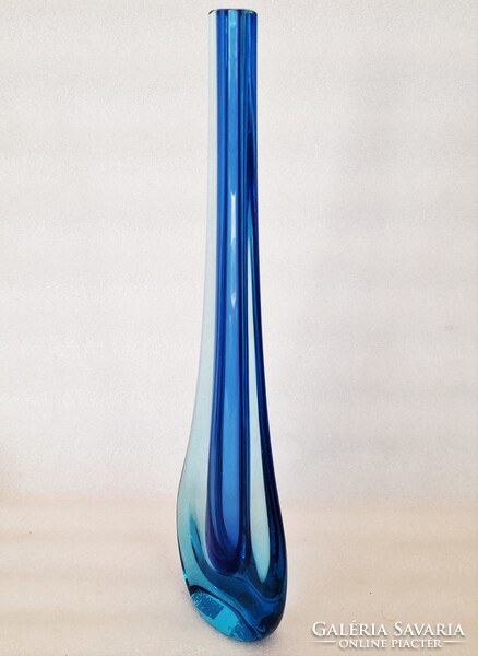Galliano Ferro Sommerso Murano üveg váza ~1960-as évek