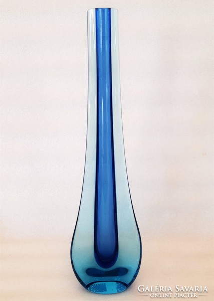 Galliano Ferro Sommerso Murano üveg váza ~1960-as évek