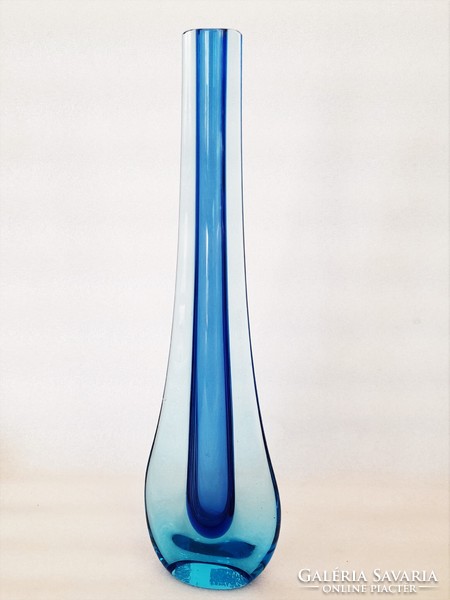 Galliano Ferro Sommerso Murano üveg váza ~1960-as évek
