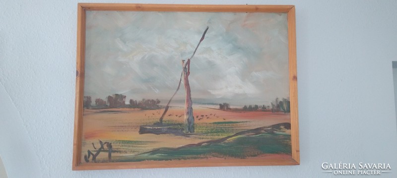 Gábri Albert(1935-2004) "Alföld" festménye
