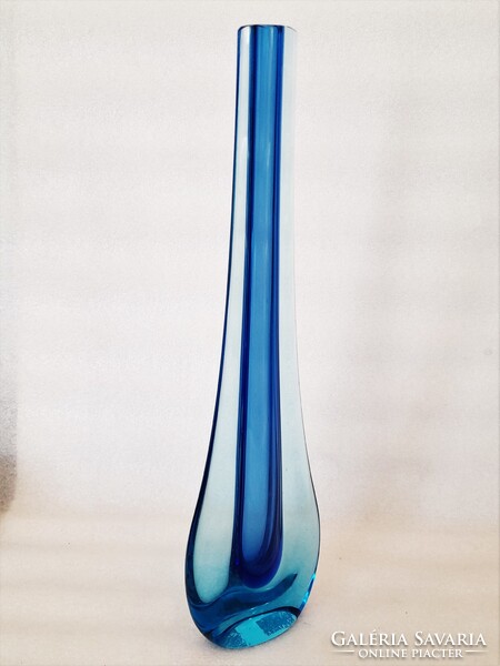 Galliano Ferro Sommerso Murano üveg váza ~1960-as évek