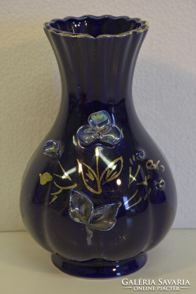 Kobalt kék porcelán váza A099