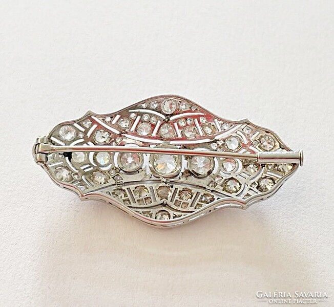 Art deco gyémánt köves bross