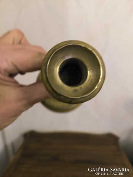 Biedermeier réz gyertyatartó
