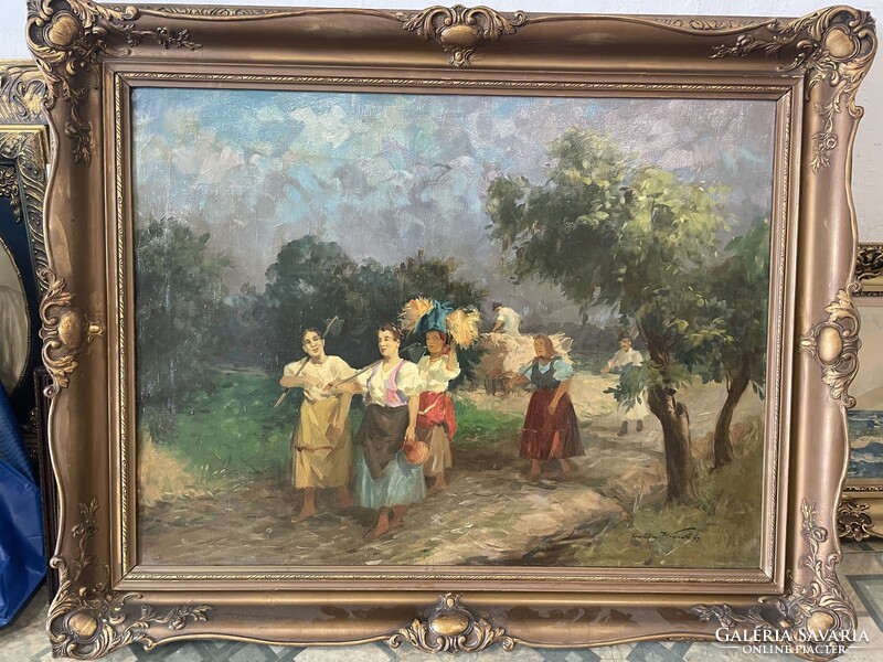 Gyertyányi Németh Gyula-Hazafelé..60x80cm+kerete