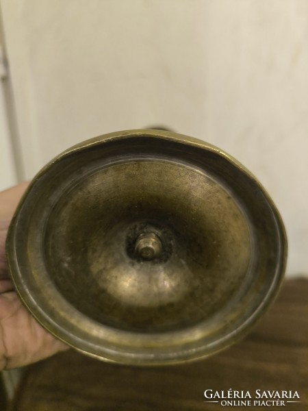 Biedermeier réz gyertyatartó
