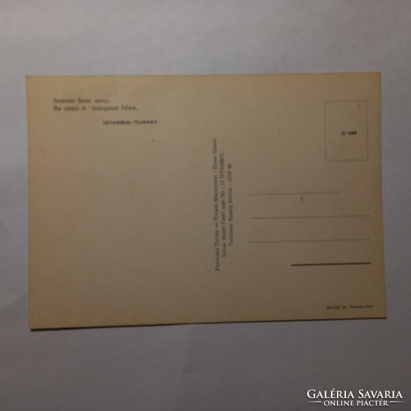 Régi képeslap Isztambul - színes, postatiszta