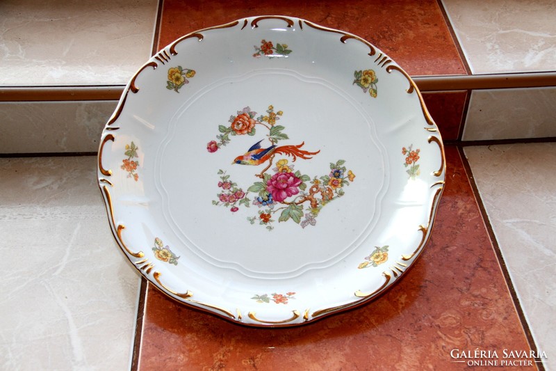 Zsolnay paradicsommadaras kerek kínáló 30 cm (K)
