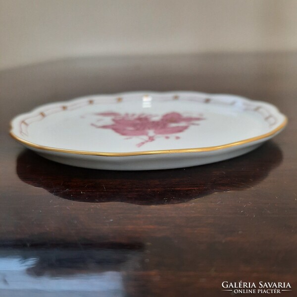 Herendi pur-pur Apponyi mintás porcelán pohár alátét