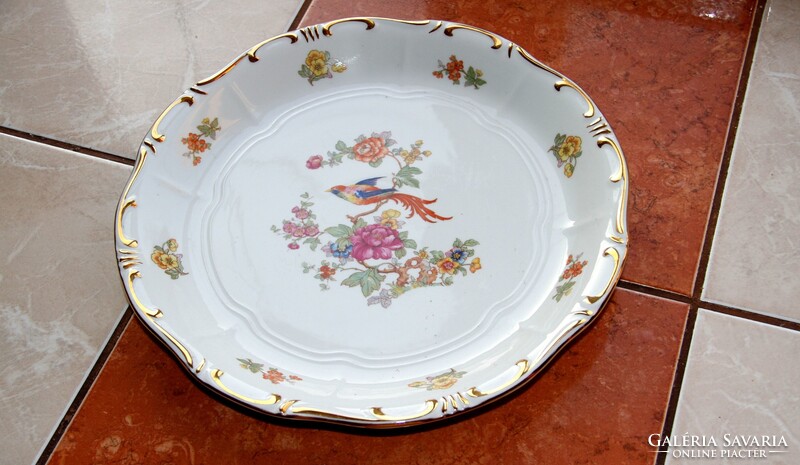 Zsolnay paradicsommadaras kerek kínáló 30 cm (K)
