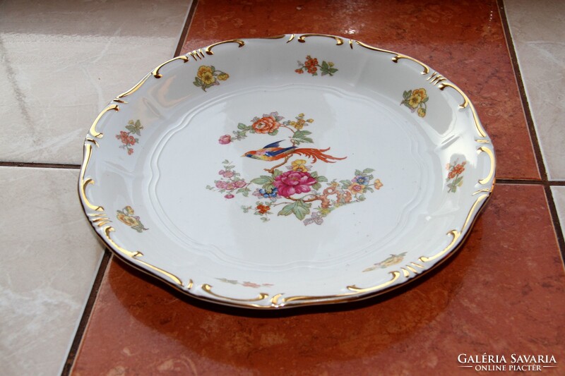 Zsolnay paradicsommadaras kerek kínáló 30 cm (K)