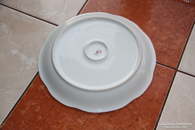 Zsolnay paradicsommadaras kerek kínáló 30 cm (K)
