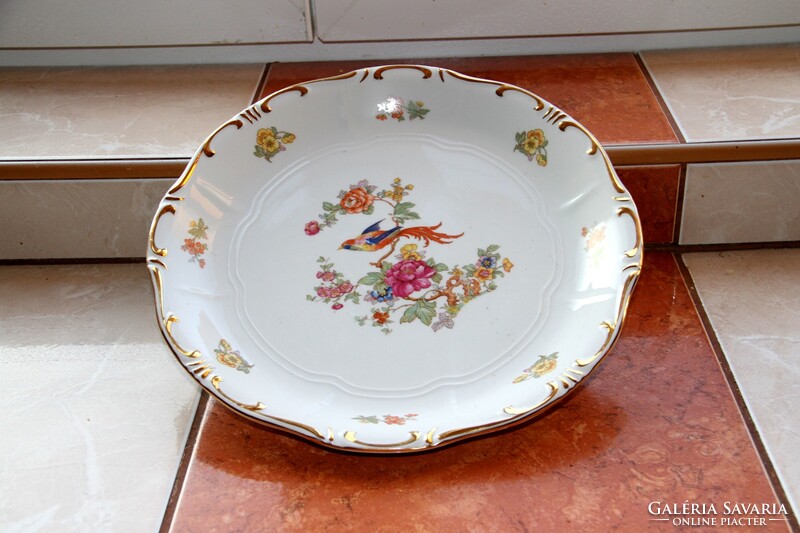 Zsolnay paradicsommadaras kerek kínáló 30 cm (K)
