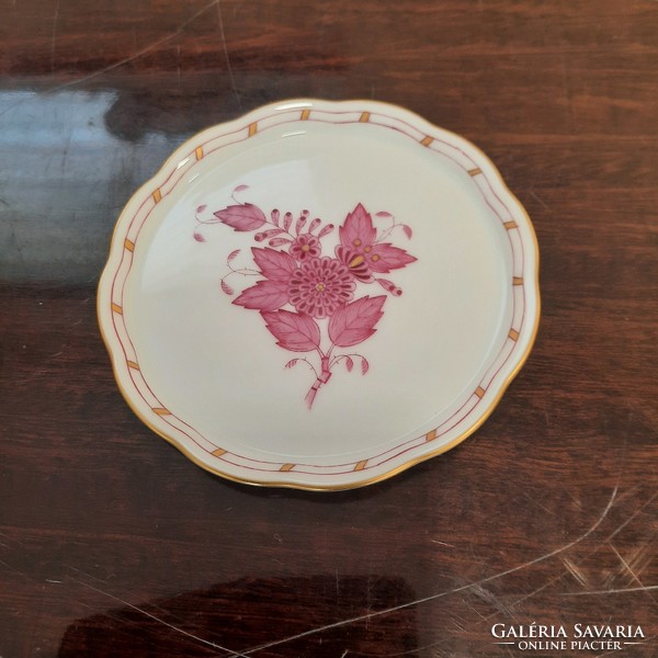 Herendi pur-pur Apponyi mintás porcelán pohár alátét
