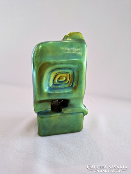 Zsolnay Eozin Art-Deco nagy bagoly