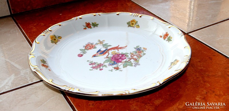 Zsolnay paradicsommadaras kerek kínáló 30 cm (K)