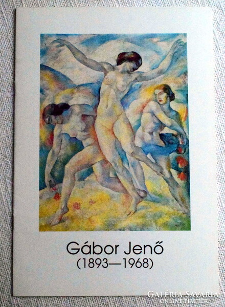 Kosári Aurél :  Gábor Jenő  kiállítási katalógus  1993  magyar / angol