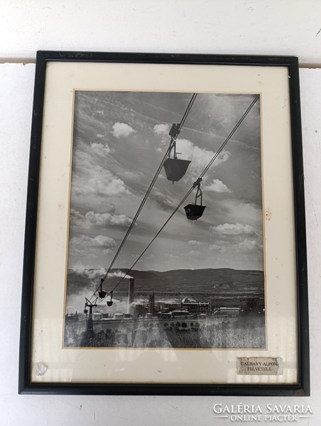 Antik fotó művészi felvétel bánya bányász csille 1967 Galbavy Alfonz felvétele 818 1327