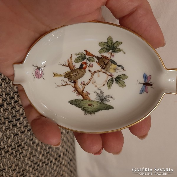 Herendi szèp Rothschild mintás hamus porcelán tálka