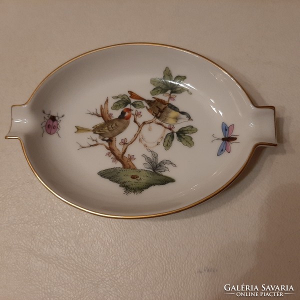 Herendi szèp Rothschild mintás hamus porcelán tálka