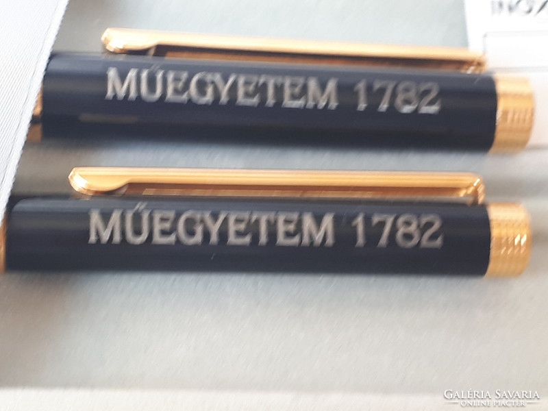 INOXCROM tollkészlet dobozával + 2 patron. MŰEGYETEM 1782 felirattal