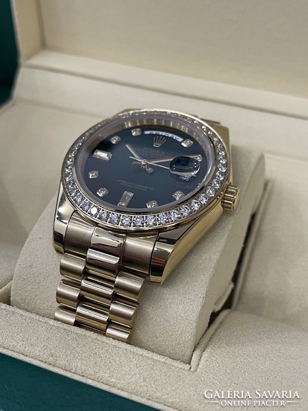 Rolex DayDate Green Dial Diamond