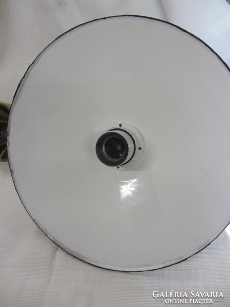 ZOMÁNCOZOTT LEMEZ PLAFONLÁMPA 28CM