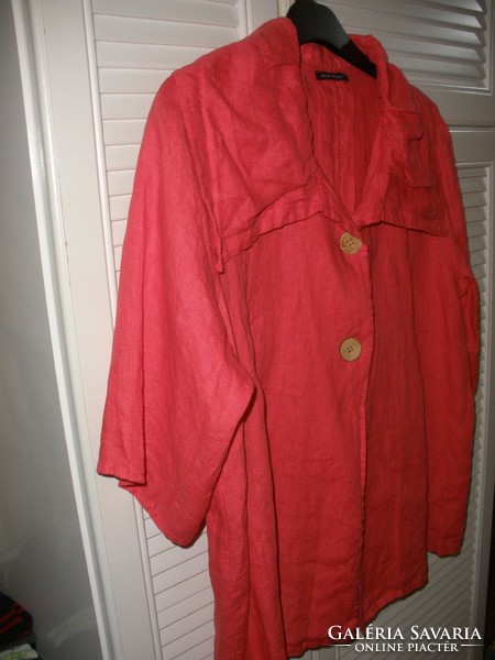100% len lezser kabát, korall