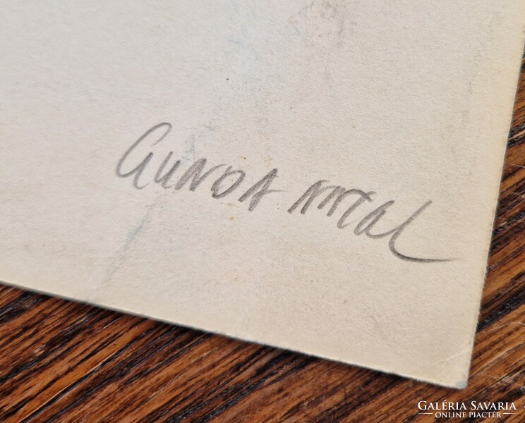 Gunda Antal - Save Mankind, tempera festmény