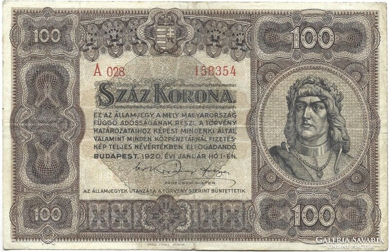 100 korona 1920 2.