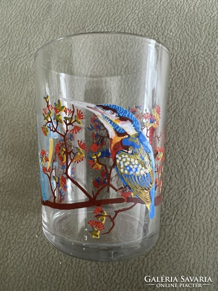 Francia-REIMS-VMC kristály madaras üveg pohár, sorszámozott,  jelölt, nagyon szép