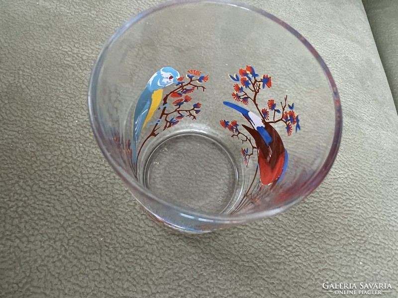 Francia-REIMS-VMC kristály madaras üveg pohár, sorszámozott,  jelölt, nagyon szép