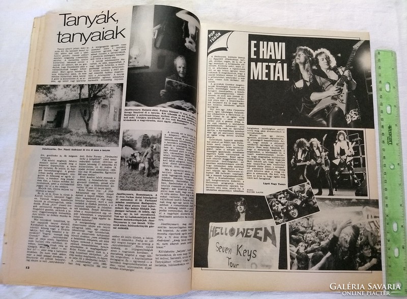 Képes Újság 1987/37 Helloween Madonna Elvis Presley Belmondo Jánosházai bútogyár Albert Flórián