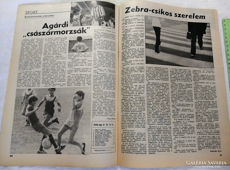 Képes Újság 1987/37 Helloween Madonna Elvis Presley Belmondo Jánosházai bútogyár Albert Flórián