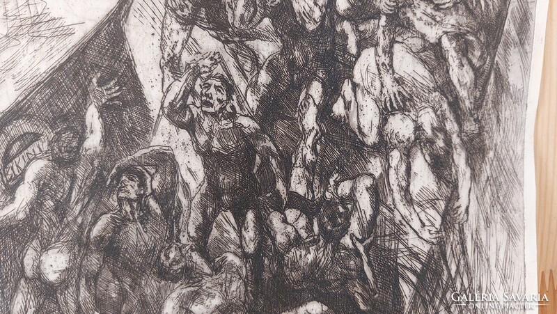(K) Herpai Zoltán rézkarc  25x33 cm 2.