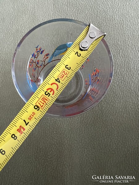 Francia-REIMS-VMC kristály madaras üveg pohár, sorszámozott,  jelölt, nagyon szép