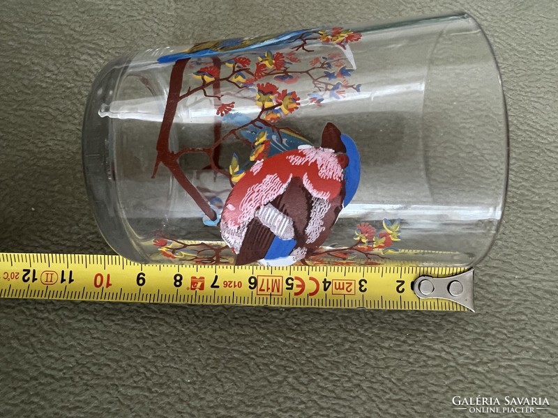 Francia-REIMS-VMC kristály madaras üveg pohár, sorszámozott,  jelölt, nagyon szép