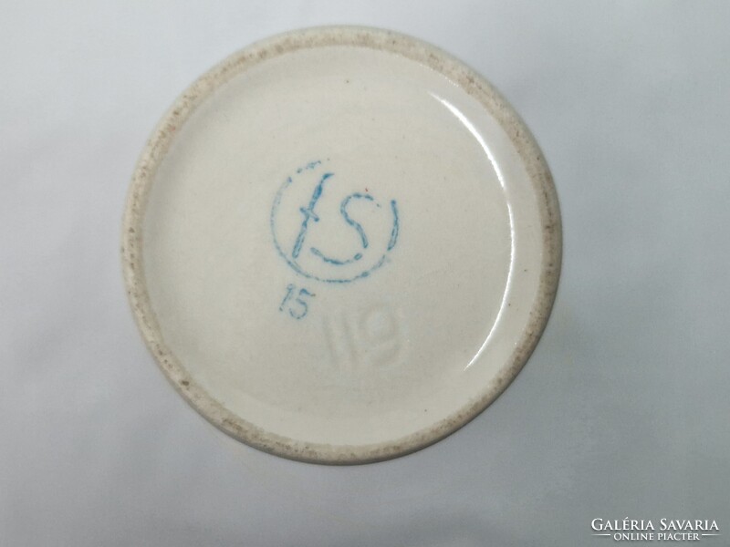 Ritka különleges formájú és festésű  FS STAS porcelán váza hibátlan állapotban 17 cm. magas