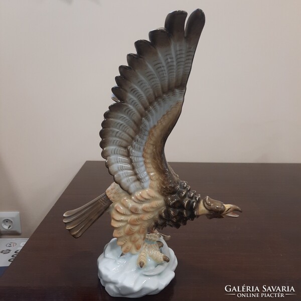 Herendi Turul madár karddal porcelán figura 1.oszt.