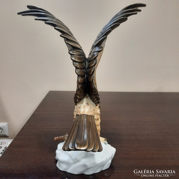 Herendi Turul madár karddal porcelán figura 1.oszt.