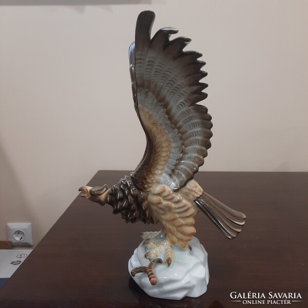 Herendi Turul madár karddal porcelán figura 1.oszt.