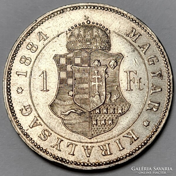 Ferenc József ezüst 1 Forint 1884 KB
